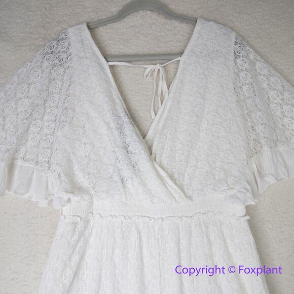 New! City Chic Holland Maxi Tiered Dress‎ ivory white, plus size 16 - Picture 12 of 16